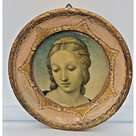 Raphael Madonna Made In Italy 1930's Florentia Picture.